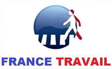 Un faux logo de France Travail, successeur de Pôle emploi, circule sur les réseaux sociaux. Capture d'écran Twitter.